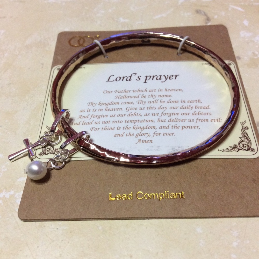 “Lord’s Prayer”  bracelet with scripture